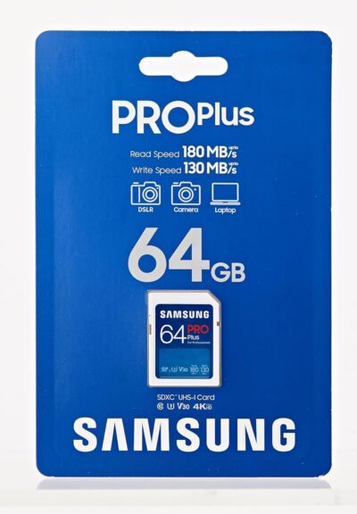 Samsung PRO Plus 64GB SD Memory Card (MB-SD64S/EU) UHS-I U3 Full HD & 4K UHD 180MB/s Read 130MB/s Writing for SLR Cameras and System Cameras (2023) wholesale
