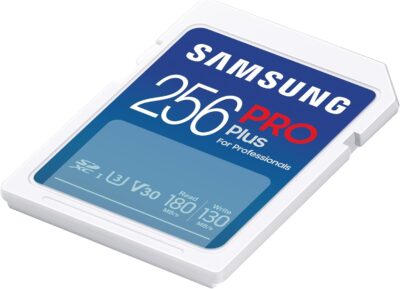 Samsung PRO Plus SD Card, 256GB, UHS-I U3, Full HD & 4K UHD, 180MB/s Read, 130MB/s Write, Memory Card for SLR Cameras and System Cameras, MB-SD256S/EU wholesale