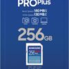 Samsung PRO Plus SD Card, 256GB, UHS-I U3, Full HD & 4K UHD, 180MB/s Read, 130MB/s Write, Memory Card for SLR Cameras and System Cameras, MB-SD256S/EU wholesale