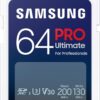 Samsung PRO Ultimate SD card, 64 GB, UHS-I U3, Full HD & 4K UHD, 200 MB/s read, 130 MB/s write, Memory card for smartphone, Drone or action cam, Includes USB card reader, MB-SY64SB/WW wholesale Samsung PRO Ultimate SD card, 64 GB, UHS-I U3, Full HD & 4K UHD, 200 MB/s read, 130 MB/s write, Memory card for smartphone, Drone or action cam, Includes USB card reader, MB-SY64SB/WW wholesale