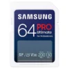 Samsung PRO Ultimate SD card, 64 GB, UHS-I U3, Full HD & 4K UHD, 200 MB/s read, 130 MB/s write, Memory card for smartphone, Drone or action cam, Includes USB card reader, MB-SY64SB/WW wholesale Samsung PRO Ultimate SD card, 64 GB, UHS-I U3, Full HD & 4K UHD, 200 MB/s read, 130 MB/s write, Memory card for smartphone, Drone or action cam, Includes USB card reader, MB-SY64SB/WW wholesale