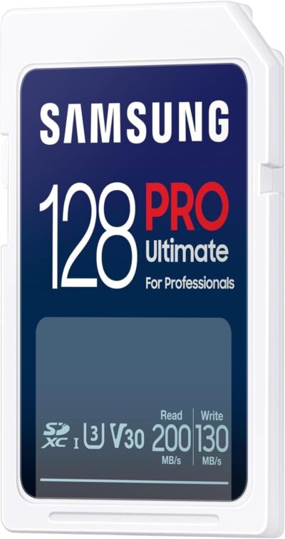 Samsung PRO Ultimate SD card, 128 GB, UHS-I U3, Full HD & 4K UHD, 200 MB/s read, 130 MB/s write, Memory card for smartphone, Drone or action cam, Includes USB card reader, MB-SY128SB/WW - Image 4