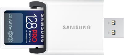 Samsung PRO Ultimate SD card, 128 GB, UHS-I U3, Full HD & 4K UHD, 200 MB/s read, 130 MB/s write, Memory card for smartphone, Drone or action cam, Includes USB card reader, MB-SY128SB/WW - Image 8