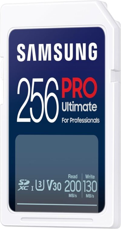 Samsung PRO Ultimate SD card, 256 GB, UHS-I U3, Full HD & 4K UHD, 200 MB/s read, 130 MB/s write, Memory card for smartphone, drone or action cam, Incl. USB card reader, MB-SY256SB/WW - Image 4