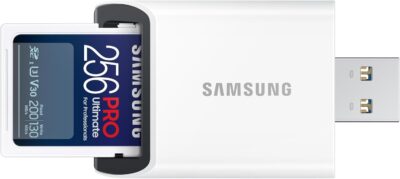 Samsung PRO Ultimate SD card, 256 GB, UHS-I U3, Full HD & 4K UHD, 200 MB/s read, 130 MB/s write, Memory card for smartphone, drone or action cam, Incl. USB card reader, MB-SY256SB/WW - Image 8