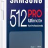 Samsung PRO Ultimate SD card, 512 GB, UHS-I U3, Full HD & 4K UHD, 200 MB/s read, 130 MB/s write, Memory card for smartphone, Drone or action cam, Includes USB card reader, MB-SY512SB/WW wholesale