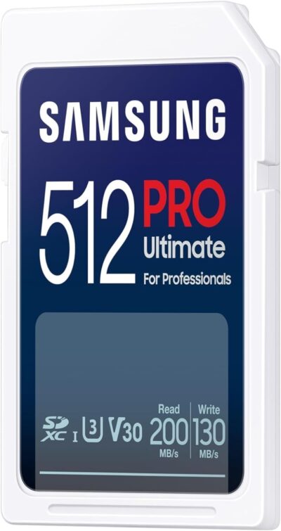 Samsung PRO Ultimate SD card, 512 GB, UHS-I U3, Full HD & 4K UHD, 200 MB/s read, 130 MB/s write, Memory card for smartphone, Drone or action cam, Includes USB card reader, MB-SY512SB/WW wholesale