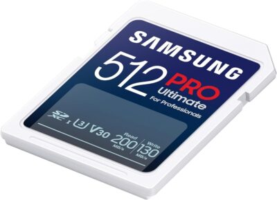 Samsung PRO Ultimate SD card, 512 GB, UHS-I U3, Full HD & 4K UHD, 200 MB/s read, 130 MB/s write, Memory card for smartphone, Drone or action cam, Includes USB card reader, MB-SY512SB/WW wholesale