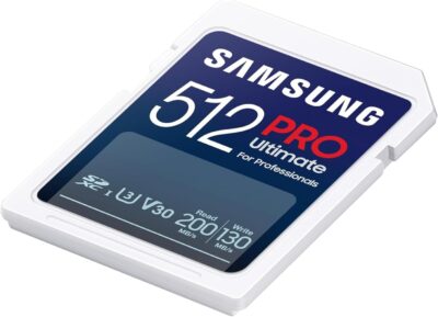 Samsung PRO Ultimate SD card, 512 GB, UHS-I U3, Full HD & 4K UHD, 200 MB/s read, 130 MB/s write, Memory card for smartphone, Drone or action cam, Includes USB card reader, MB-SY512SB/WW wholesale
