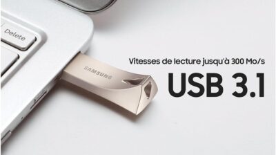 Samsung BAR Plus USB Flash Drive Type-A 64GB 200MB/s Read 30MB/s Write Durable USB 3.1 Flash Drive with Keyring Champagne Silver MUF-64BE3/APC wholesale