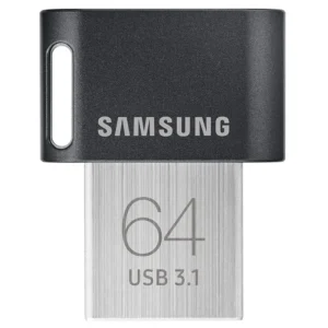 Samsung FIT Plus USB Flash Drive Type-A 64GB 300MB/s Read 30MB/s Write Compact USB 3.1 Flash Drive with Key Ring, Gray, MUF-64AB/APC wholesale