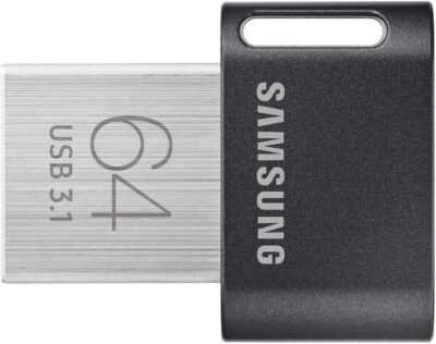 Samsung FIT Plus USB Flash Drive Type-A 64GB 300MB/s Read 30MB/s Write Compact USB 3.1 Flash Drive with Key Ring, Gray, MUF-64AB/APC wholesale