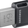 Samsung FIT Plus USB Flash Drive Type-A 64GB 300MB/s Read 30MB/s Write Compact USB 3.1 Flash Drive with Key Ring, Gray, MUF-64AB/APC wholesale