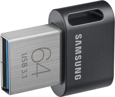 Samsung FIT Plus USB Flash Drive Type-A 64GB 300MB/s Read 30MB/s Write Compact USB 3.1 Flash Drive with Key Ring, Gray, MUF-64AB/APC wholesale