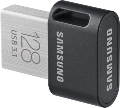 Samsung FIT Plus USB Flash Drive Type-A 128GB 400MB/s Read 60MB/s Write Compact USB 3.1 Flash Drive with Key Ring, Gray, MUF-128AB/APC wholesale