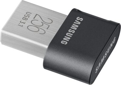 Samsung FIT Plus USB Flash Drive Type-A 256GB 400MB/s Read 110MB/s Write Compact USB 3.1 Memory Stick with Keyring Grey MUF-256AB/APC wholesale