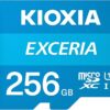 Kioxia Exceria 256GB MicroSD UHS-I Class 10 Full HD 100MB/s MicroSDHC Memory Card for Smartphone & Tablet Bundle with (1) GoRAM Plastic Case (256GB, 1 Pack) wholesale