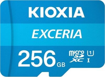 Kioxia Exceria 256GB MicroSD UHS-I Class 10 Full HD 100MB/s MicroSDHC Memory Card for Smartphone & Tablet Bundle with (1) GoRAM Plastic Case (256GB, 1 Pack) wholesale