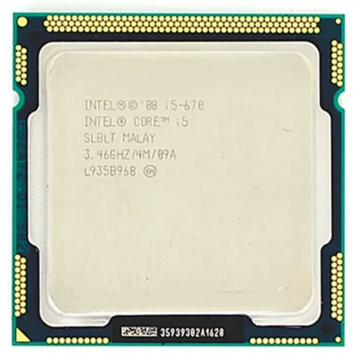 Intel Core i5-670 - Core i5 Clarkdale Dual-Core 3.46 GHz LGA 1156 73W Intel HD Graphics Desktop Processor - BX80616I5670 wholesale