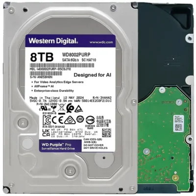 WD Purple Pro WD8002PURP 8TB 7200 RPM 256MB Cache SATA 6.0Gb/s 3.5" Hard Drives Bare Drive wholesale