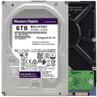 WD Purple 3.5" 6TB 3.5" 128MB WD62PURX HDD Hard Disk Drive wholesale