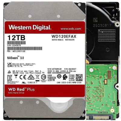 WD Red Plus 12TB 3.5" 256MB WD120EFAX HDD Hard Disk Drive wholesale