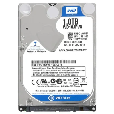 WD Blue 1TB Mobile 9.50mm Hard Disk Drive - 5400 RPM SATA 6Gb/s 2.5 Inch - WD10JPVX wholesale