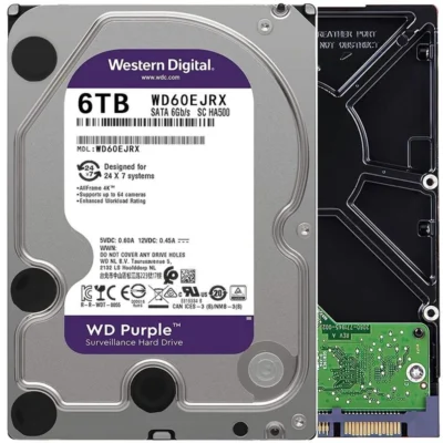 WD Purple 3.5" 6TB 3.5" 128MB WD60EJRX HDD Hard Disk Drive wholesale