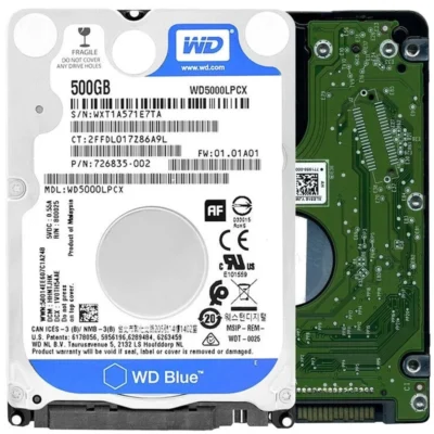 Western Digital 500GB WD Blue Mobile Hard Drive - 5400 RPM Class, SATA 6Gb/s, 16MB Cache, 2.5" - WD5000LPCX wholesale