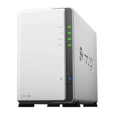 Synology 2 bay NAS DiskStation DS220j (Diskless), 2-bay 512MB DDR4, White, Grey wholesale