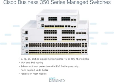 Cisco Business CBS350-48T-4X Managed Switch | 48 Port GE | 4x10G SFP+(CBS350-48T-4X-NA) - Image 3