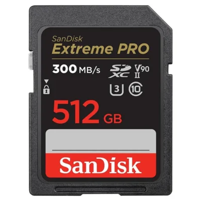 SanDisk 512GB Extreme PRO SDXC UHS-II Memory Card - C10, U3, V90, 8K, 4K, Full HD Video, SD Card - SDSDXDK-512G-GN4IN wholesale