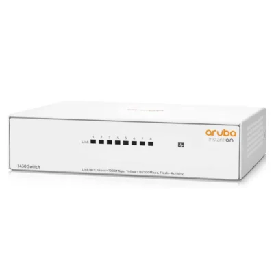 Aruba Instant On 1430 8-Port Gb Unmanaged Layer 2 Ethernet Switch | 8X 1G | Fan-Less | US Cord (R8R45A#ABA) wholesale