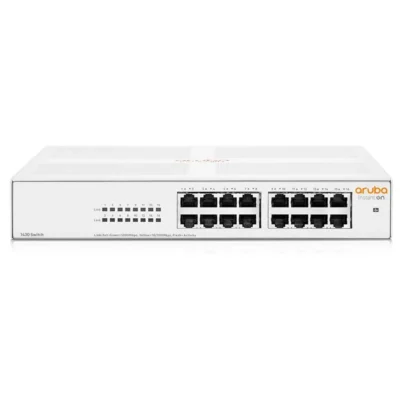 Aruba Instant On 1430 16-Port Gb Unmanaged Layer 2 Ethernet Switch | 16x 1G | Fan-Less | US Cord (R8R47AABA) wholesale