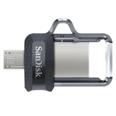 SanDisk 256GB Ultra Dual Drive m3.0 for Android Devices and Computers - microUSB, USB 3.0 - SDDD3-256G-G46, Black wholesale