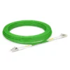 3m (10ft) Fiber Patch Cable, 2 Fibers, LC UPC Duplex to LC UPC Duplex, Multimode (OM5), Riser (OFNR), 2.0mm, Tight-Buffered, Lime Green wholesale