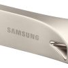 Samsung BAR Plus USB Flash Drive Type-A, 512 GB, 400 MB/s Read, 110 MB/s Write, Durable USB 3.2 Memory Stick with Key Ring, Champagne Silver, MUF-512BE3/CN wholesale