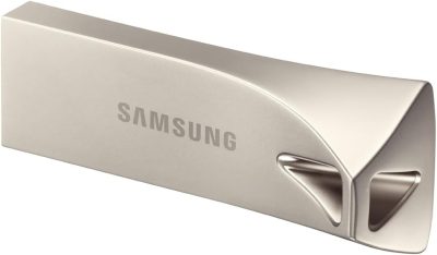Samsung BAR Plus USB Flash Drive Type-A, 512 GB, 400 MB/s Read, 110 MB/s Write, Durable USB 3.2 Memory Stick with Key Ring, Champagne Silver, MUF-512BE3/CN wholesale