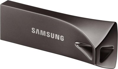 Samsung BAR Plus USB Flash Drive Type-A 64GB 200MB/s Read 30MB/s Write Durable USB 3.1 Memory Stick with Key Ring Titanium Grey MUF-64BE4/CN wholesale