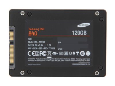 SAMSUNG 840 Series 2.5" 120GB SATA III Internal Solid State Drive (SSD) MZ-7TD120KW wholesale