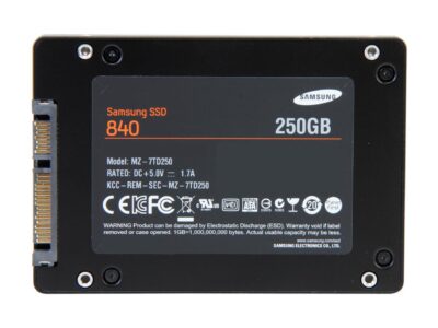 SAMSUNG 840 Series 2.5" 250GB SATA III TLC Internal Solid State Drive (SSD) MZ-7TD250BW wholesale