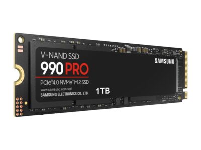 SAMSUNG SSD 990 PRO 1TB, PCIe 4.0 M.2 2280, Seq. Read Speeds Up-to 7,450MB/s (MZ-V9P1T0B/AM) - Image 2