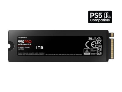 SAMSUNG SSD 990 PRO with Heatsink 1TB, PCIe 4.0, Sew. Read Speeds Up-to 7,450MB/s, Compatible with PlayStation5 (MZ-V9P1T0CW) - Image 2