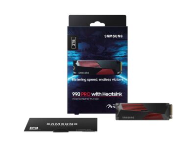 SAMSUNG SSD 990 PRO with Heatsink 2TB, PCIe 4.0, Sew. Read Speeds Up-to 7,450MB/s, Compatible with PlayStation5 (MZ-V9P2T0CW) - Image 3