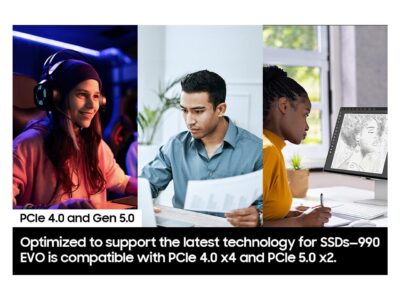 SAMSUNG SSD 990 EVO 1TB, PCIe 5.0 M.2 2280, Seq. Read Speeds Up-to 5,000MB/s ( MZ-V9E1T0B/AM) - Image 6