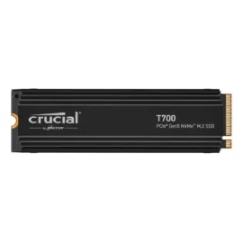 Crucial T700 GEN5 NVME M.2  SSD w/ Heatsink 2280 1TB PCI-Express 5.0 x4 TLC NAND2 Internal Solid State Drive (SSD) CT1000T700SSD5