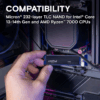 Crucial T705 2TB PCIe Gen5 NVMe M.2 SSD - Up to 14,500 MB/s - Game Ready - Internal Solid State Drive (PC) - +1mo Adobe CC - CT2000T705SSD3 wholesale