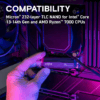 Crucial T705 1TB PCIe Gen5 NVMe M.2 SSD with Heatsink  - Up to 13,600 MB/s - Game Ready - Internal Solid State Drive (PC) - +1mo Adobe CC - CT1000T705SSD5 wholesale