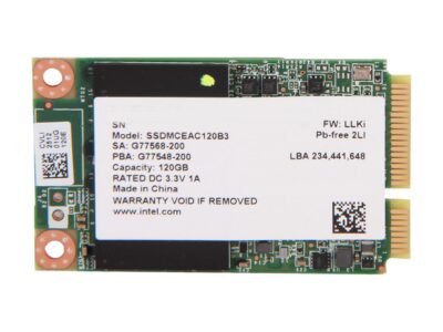 Intel 525 Series Lincoln Crest SSDMCEAC120B301 mSATA 120GB SATA III MLC Internal Solid State Drive (SSD) wholesale