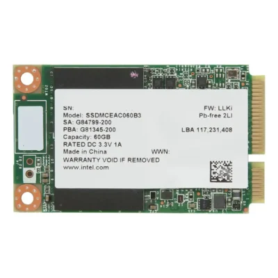 Intel 525 Series Lincoln Crest SSDMCEAC060B301 mSATA 60GB SATA III MLC Internal Solid State Drive (SSD) wholesale